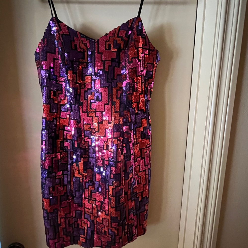 ILGWU vintage sequin cocktail dress